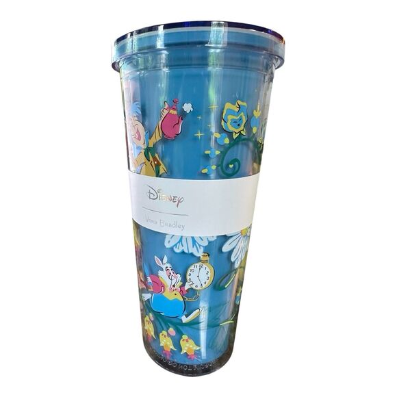Limited Edition DISNEY 100 Alice in Wonderland Vera Bradley DOUBLE WALL TUMBLER - Picture 3 of 10